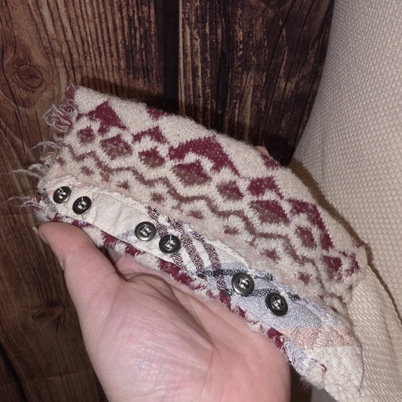 We The Free By Free People Art School Cuff Thermal Top Size XS Ivory - Picture 9 of 10